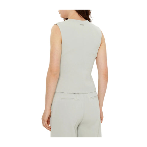 Calvin Klein Gilet Gilet Donna Soft Twill Grigio chiaro P25 - CALVIN KLEINK208017 - PRP - 34 - Francavilla Moda